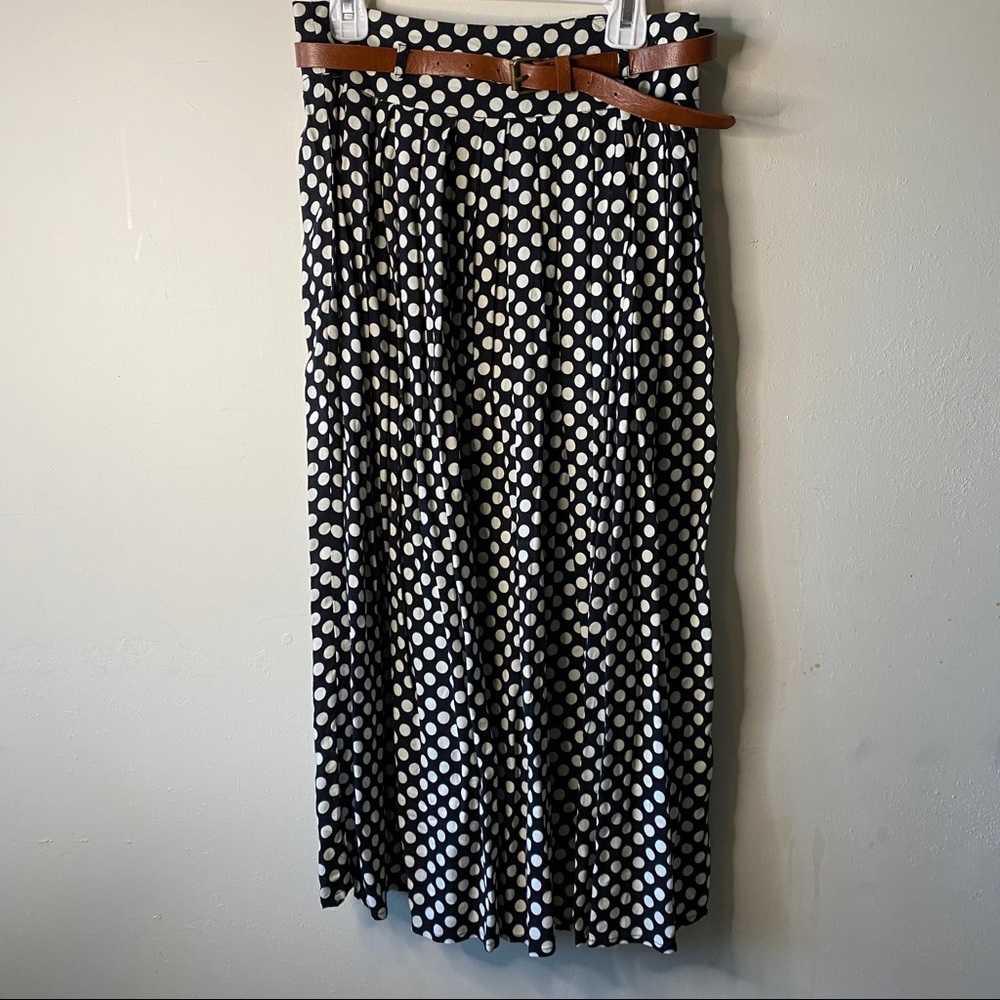 NWT Polka dot calf skirt